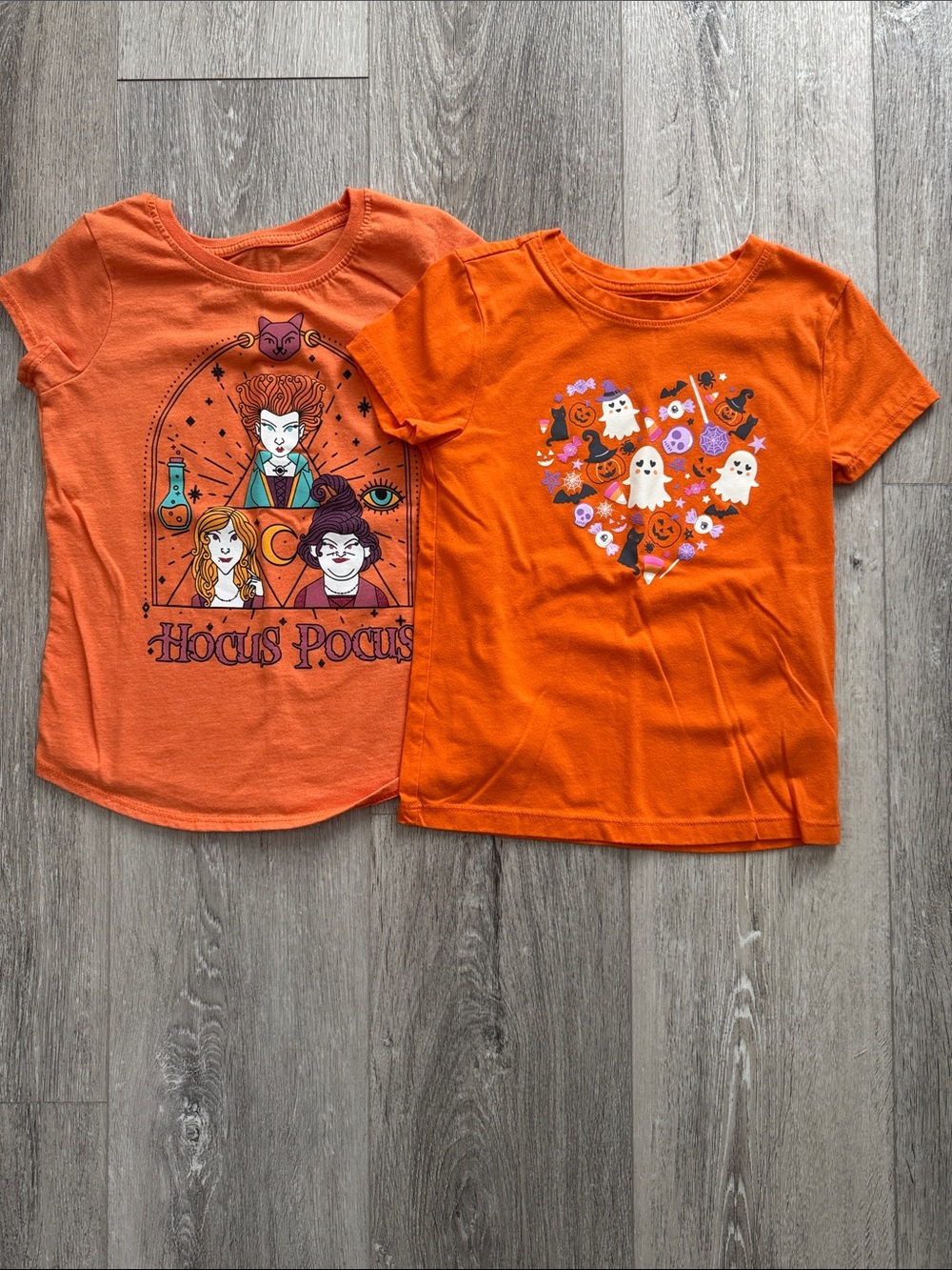 jumping beans Orange Halloween Graphic Tees - Hocus Pocus & Ghost Heart Size 6